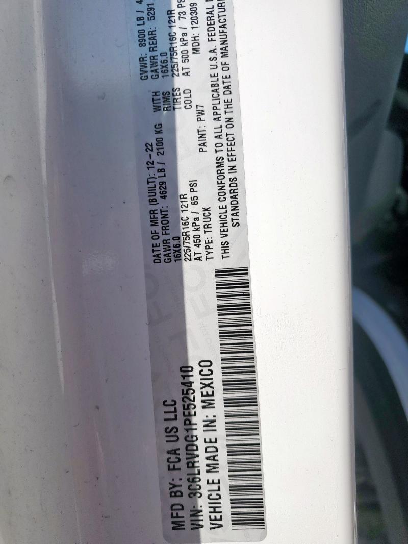 2023 RAM PROMASTER - 3C6LRVDG1PE525410