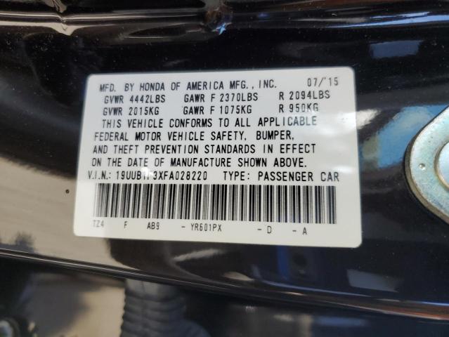 2015 ACURA TLX 19UUB1F3XFA028220