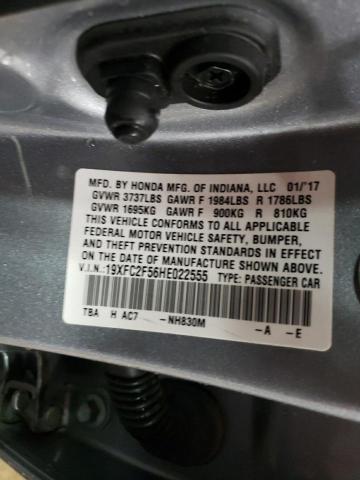 2017 HONDA CIVIC LX - 19XFC2F56HE022555