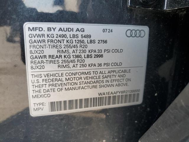 2024 AUDI Q5 PREMIUM WA1EAAFY6R2138000