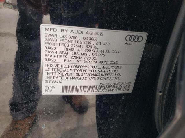 2015 AUDI Q7 PREMIUM WA1LGAFE1FD022439