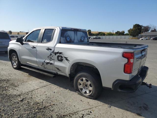 CHEVROLET SILVERADO 2019 silver  gas 1GCRWAEF1KZ215720 photo #3