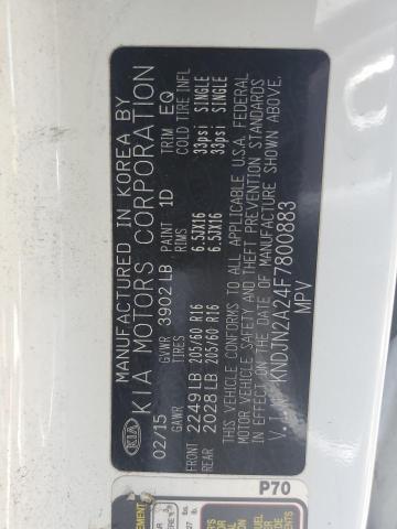 2015 KIA SOUL - KNDJN2A24F7800883