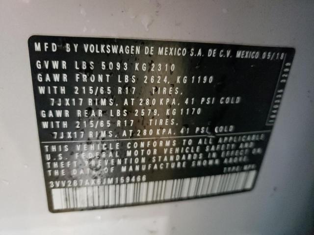 2018 VOLKSWAGEN TIGUAN SE - 3VV2B7AX6JM159466