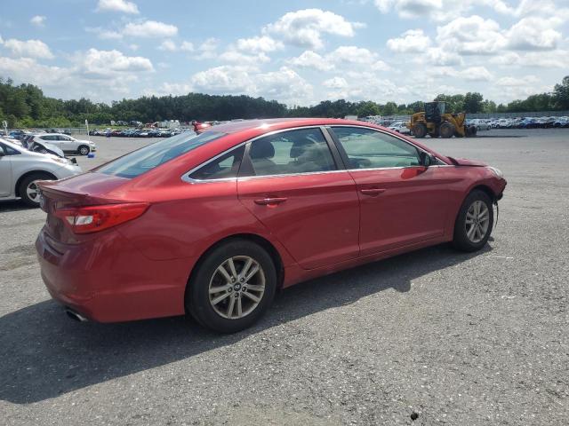 HYUNDAI SONATA SE 2016 red  gas 5NPE24AF9GH296398 photo #4