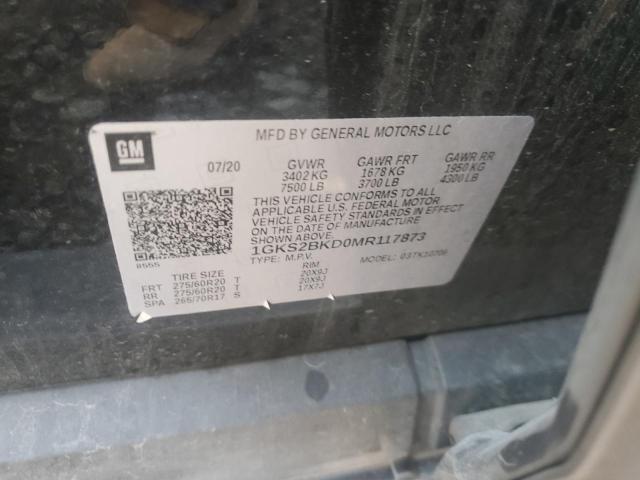 2021 GMC YUKON SLT 1GKS2BKD0MR117873
