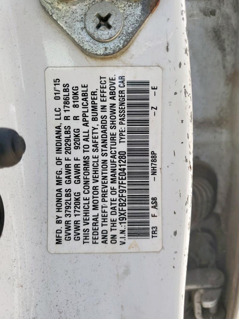 2015 HONDA CIVIC EXL - 19XFB2F97FE041280