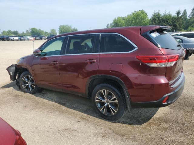 TOYOTA HIGHLANDER 2019 burgundy  gas 5TDZZRFH2KS296654 photo #3