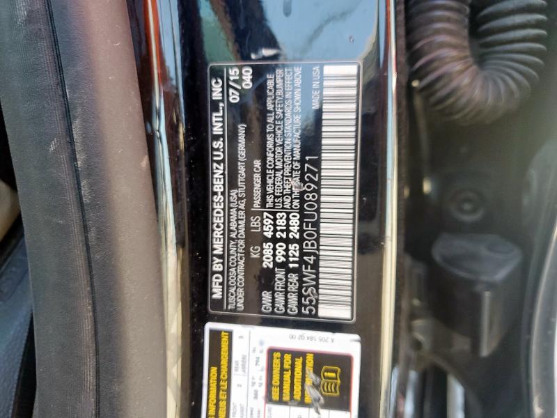 2015 MERCEDES-BENZ C 300 55SWF4JB0FU089271