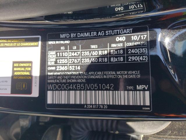 2018 MERCEDES-BENZ GLC 300 4M - WDC0G4KB5JV051042