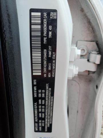2018 ALFA ROMEO GIULIA ZARFAEBN7J7594839