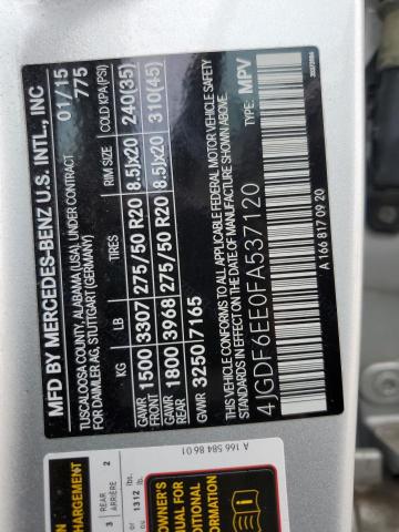 2015 MERCEDES-BENZ GL 450 4MA 4JGDF6EE0FA537120