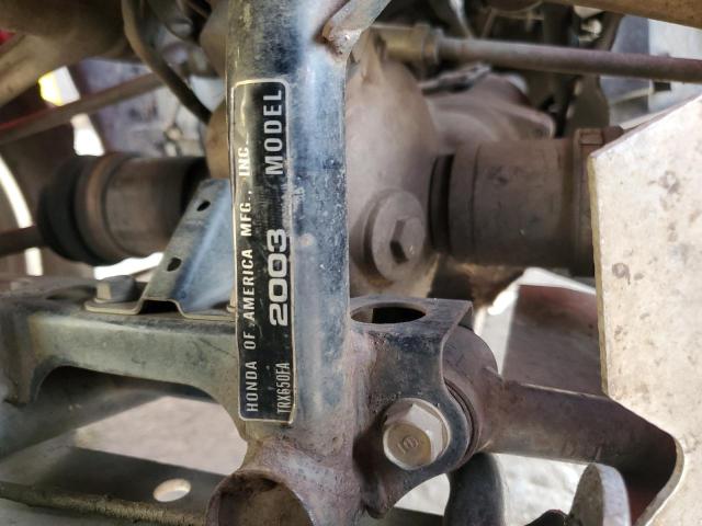 2003 HONDA TRX650 FA 478TE28093A022438