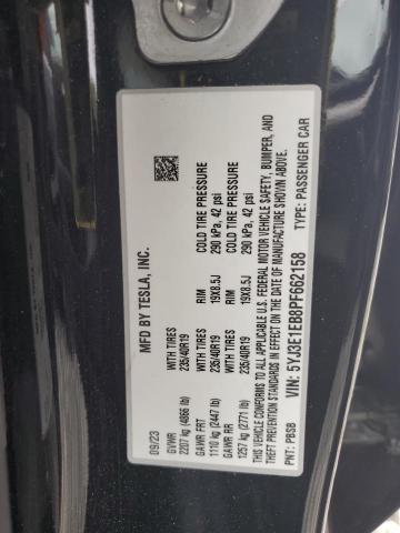 2023 TESLA MODEL 3 5YJ3E1EB8PF662158