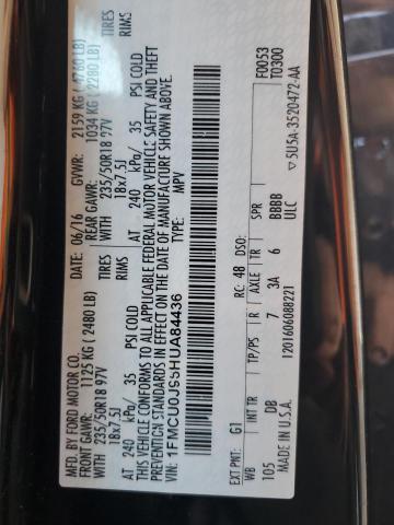 2017 FORD ESCAPE TITANIUM 1FMCU0J96HUA84436