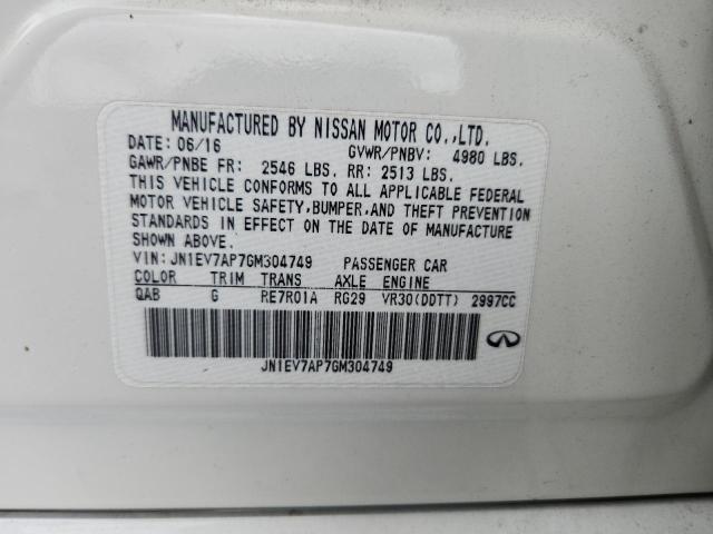 2016 INFINITI Q50 PREMIU JN1EV7AP7GM304749