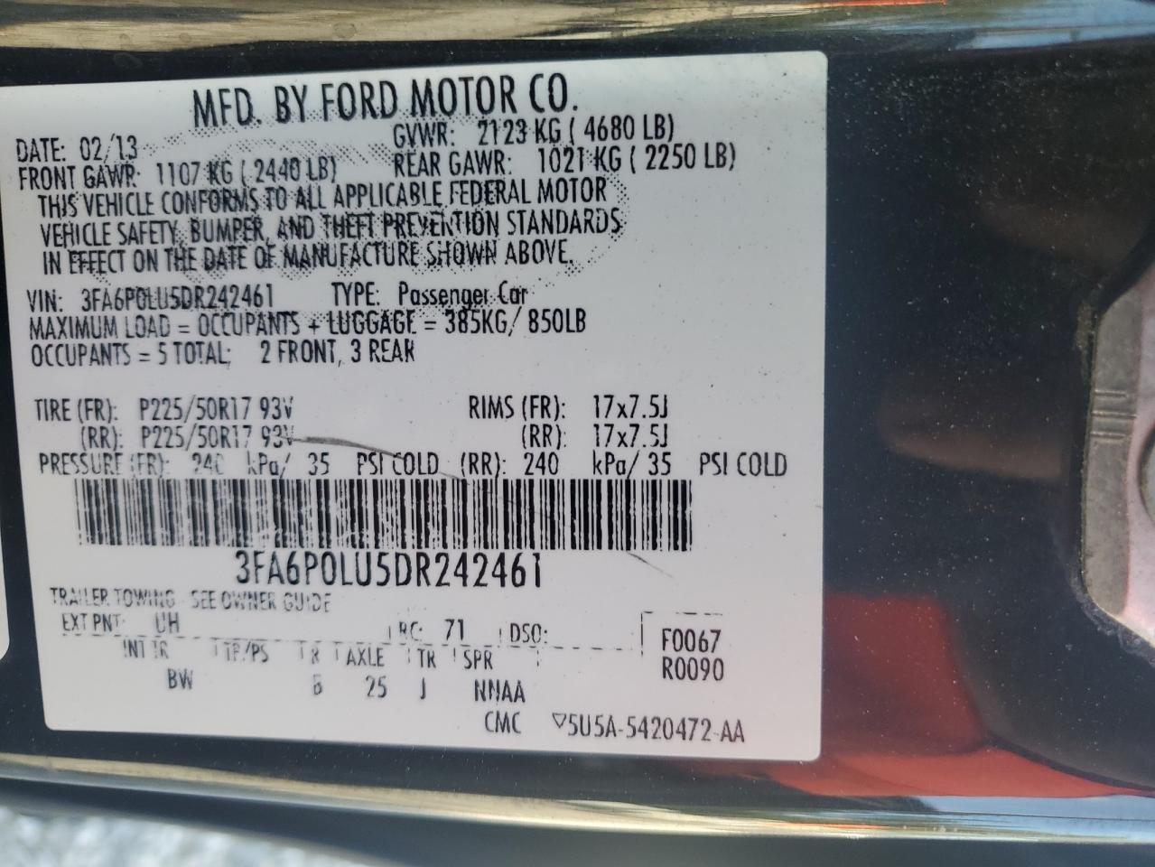 FORD FUSION SE HYBRID