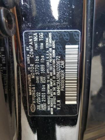 2022 HYUNDAI VENUE SEL KMHRC8A38NU203672