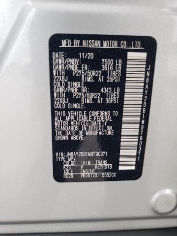 2021 NISSAN ARMADA PLA JN8AY2DB1M9790371