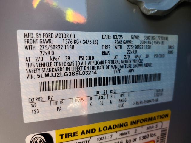 2025 LINCOLN NAVIGATOR 5LMJJ2LG3SEL03214