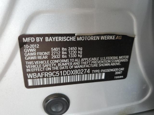2013 BMW 550 I - WBAFR9C51DDX80274