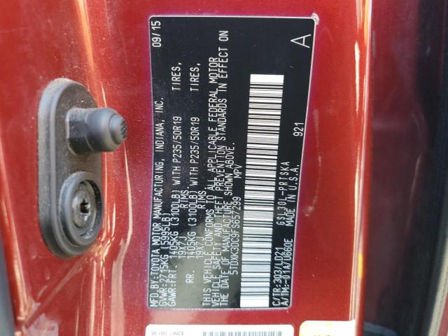2015 TOYOTA SIENNA SPO 5TDXK3DC9FS657299