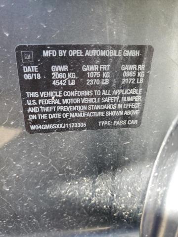 2018 BUICK REGAL PREF W04GM6SXXJ1173305