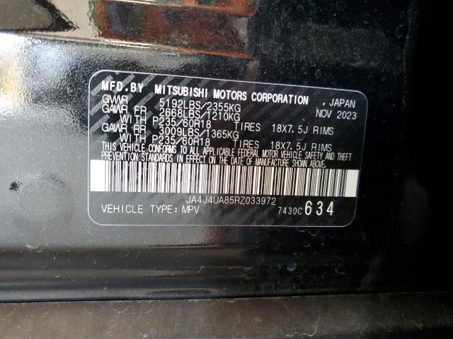 2024 MITSUBISHI OUTLANDER JA4J4UA85RZ033972