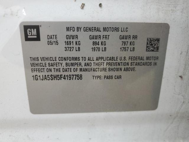 2015 CHEVROLET SONIC LS 1G1JA5SH5F4197758
