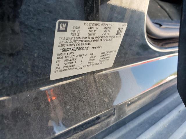 2015 GMC YUKON SLE 1GKS2AKC3FR665788
