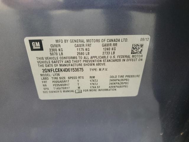 2013 CHEVROLET EQUINOX LS - 2GNFLCEK4D6153675