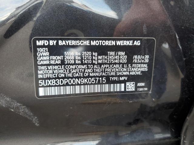 2022 BMW X3 M40I - 5UX83DP00N9K05715