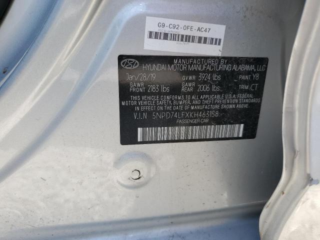 2019 HYUNDAI ELANTRA SE - 5NPD74LFXKH463158