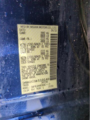 2016 NISSAN TITAN XD S - 1N6BA1F22GN510140