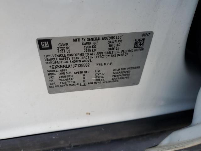 2018 GMC ACADIA SLE 1GKKNRLA1JZ128882