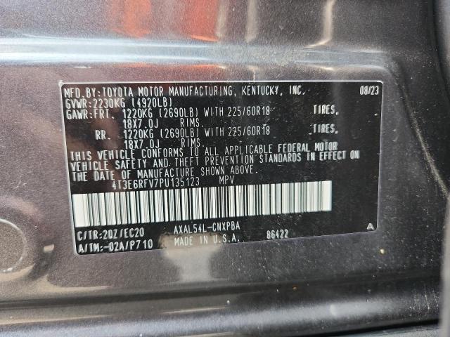 2023 TOYOTA RAV4 XSE 4T3E6RFV7PU135123
