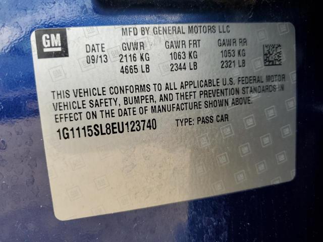 2014 CHEVROLET IMPALA LT - 1G1115SL8EU123740