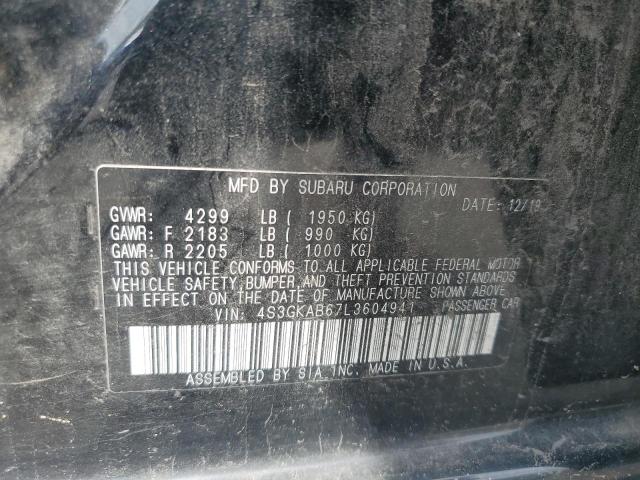 2020 SUBARU IMPREZA 4S3GKAB67L3604941