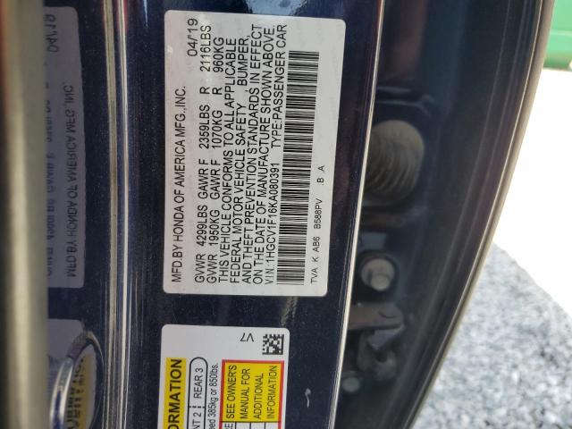 2019 HONDA ACCORD LX - 1HGCV1F16KA080391