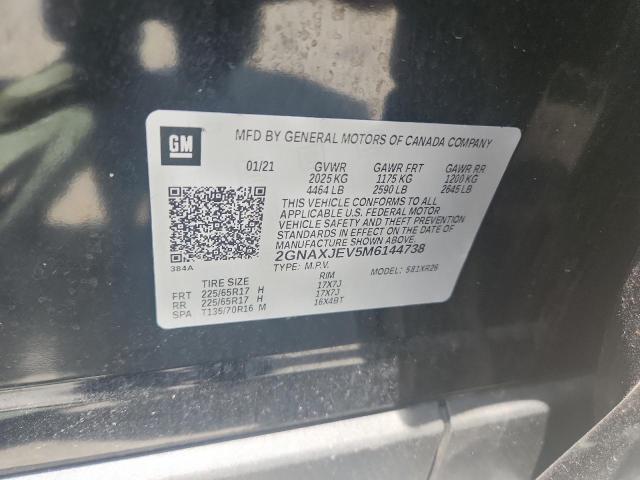 2021 CHEVROLET EQUINOX LT - 2GNAXJEV5M6144738