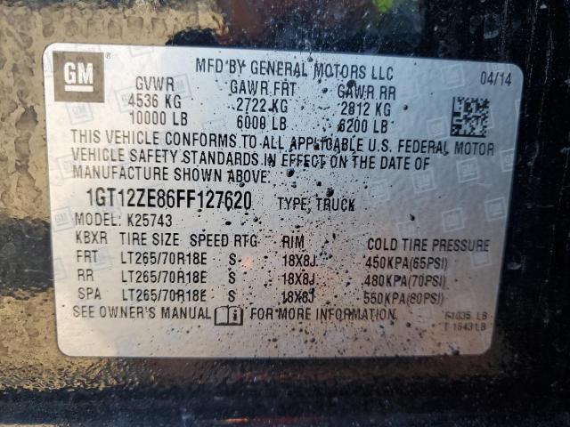 2015 GMC SIERRA K2500 SLT 1GT12ZE86FF127620