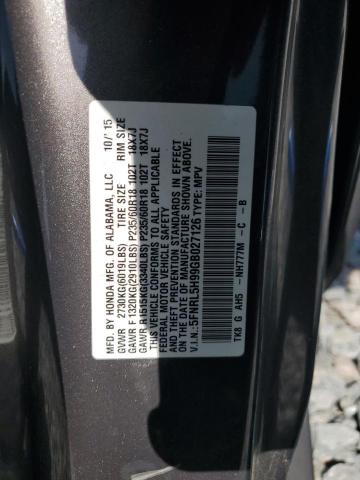 2016 HONDA ODYSSEY TO 5FNRL5H99GB027126