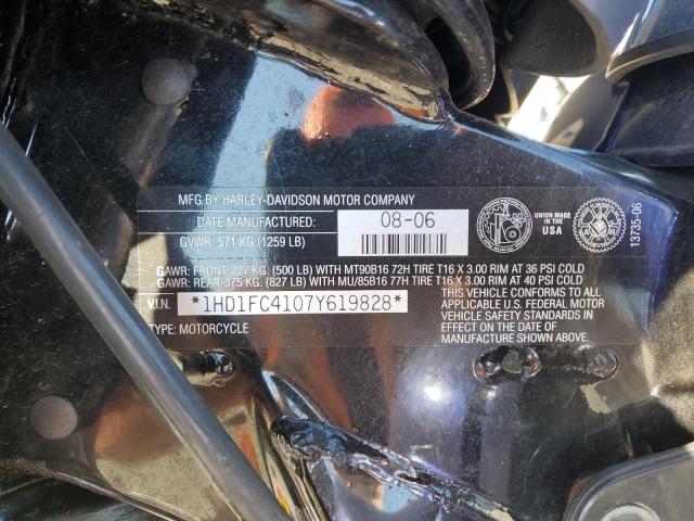 2007 HARLEY-DAVIDSON FLHTCUI 1HD1FC4107Y619828