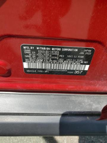 2022 MITSUBISHI OUTLANDER JA4ARUAU0NU008855