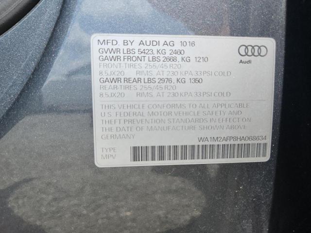 2017 AUDI Q5 PREMIUM WA1M2AFP8HA068634
