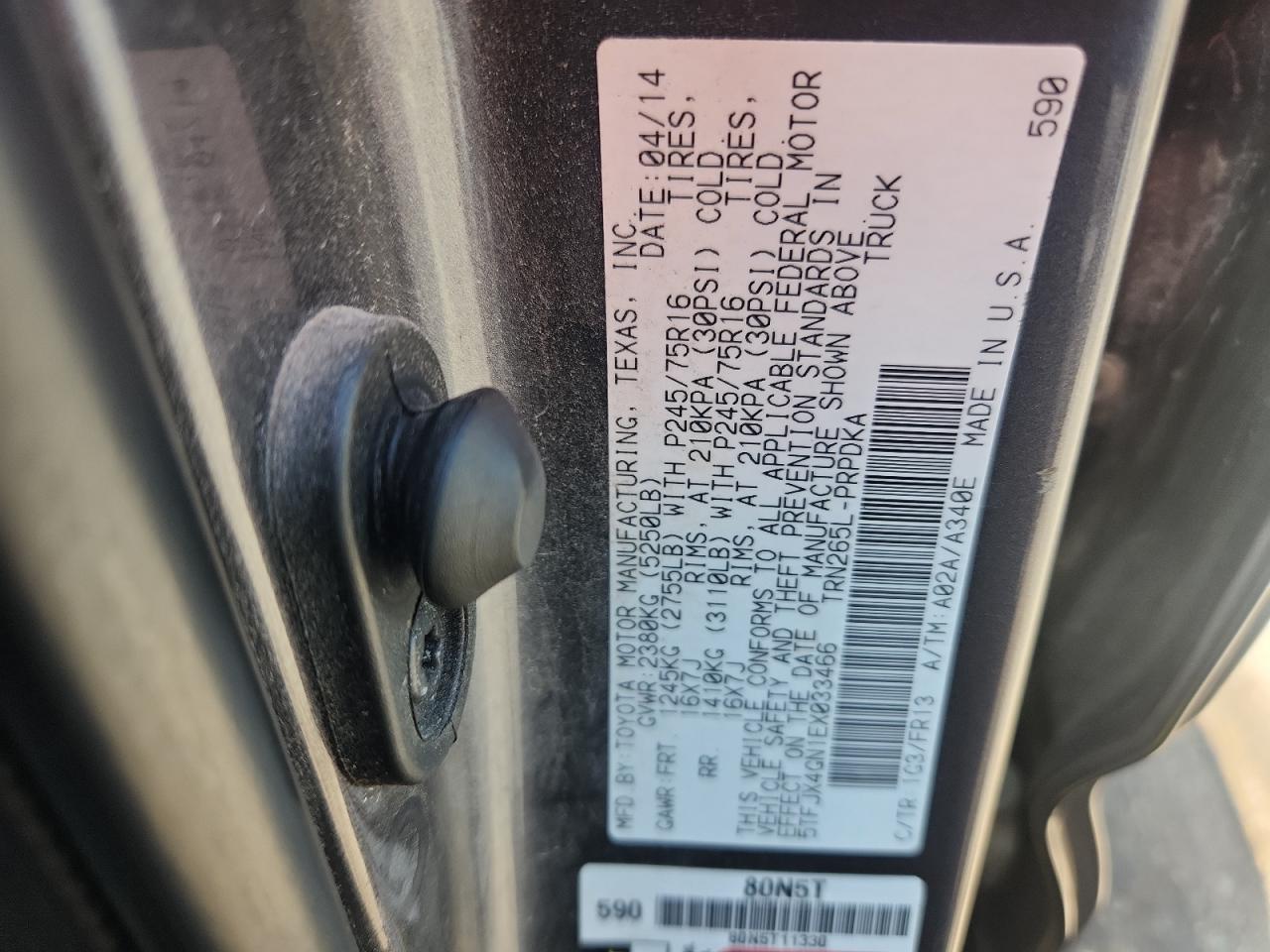 TOYOTA TACOMA DOUBLE CAB