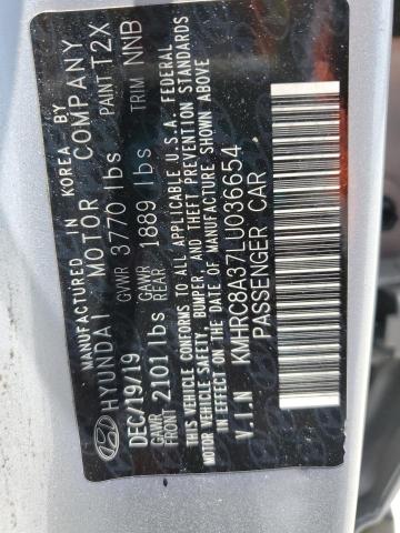 2020 HYUNDAI VENUE SEL KMHRC8A37LU036654
