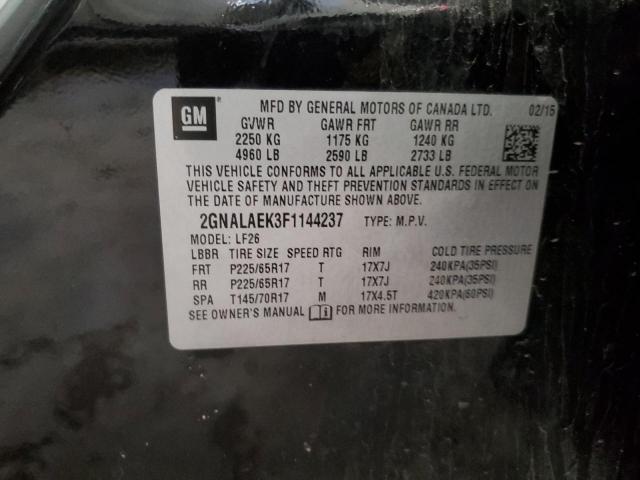 2015 CHEVROLET EQUINOX LS 2GNALAEK3F1144237
