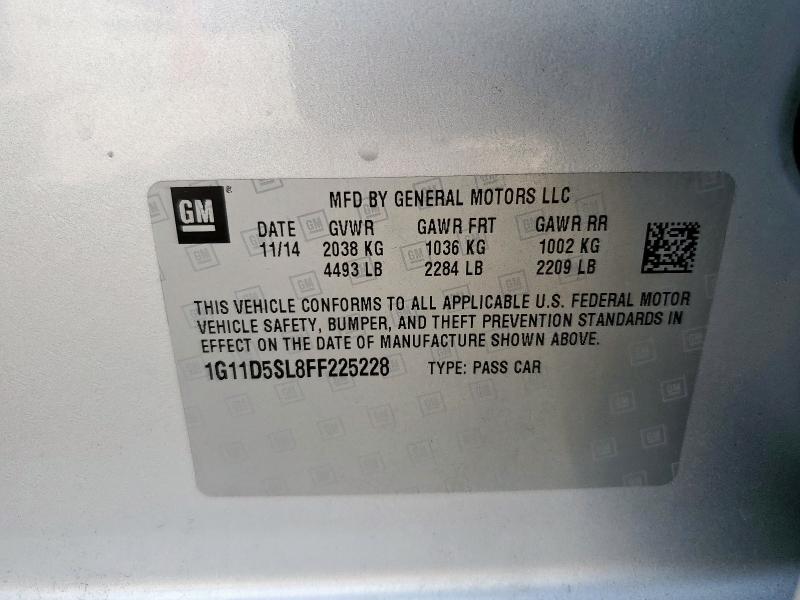 2015 CHEVROLET MALIBU 2LT 1G11D5SL8FF225228