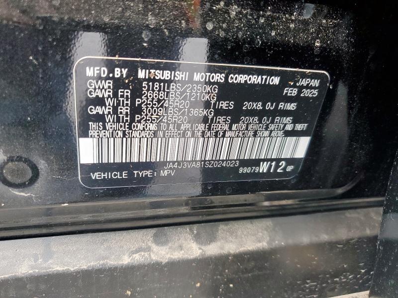 2025 MITSUBISHI OUTLANDER SE JA4J3VA81SZ024023
